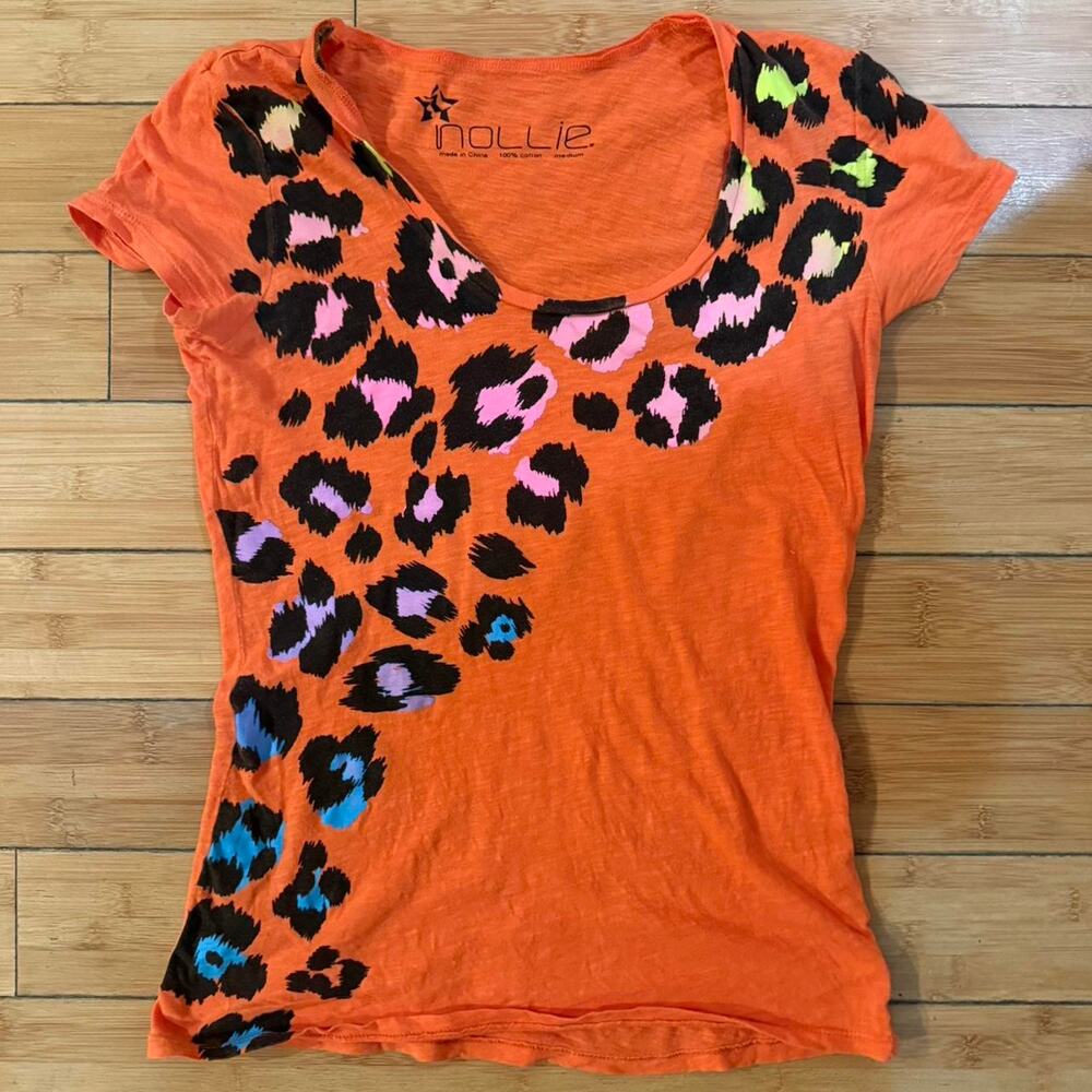 Nollie orange cotton baby tee